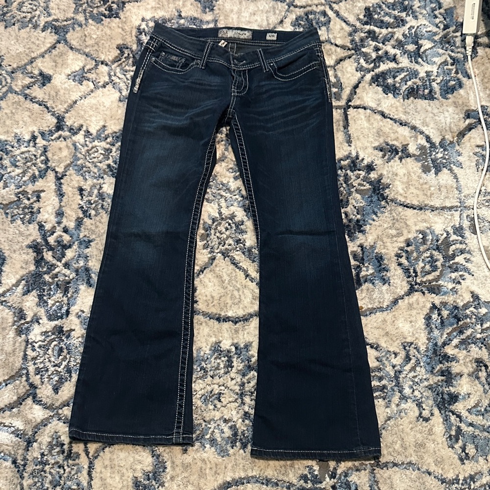 BKE Dark Blue Flare Jeans